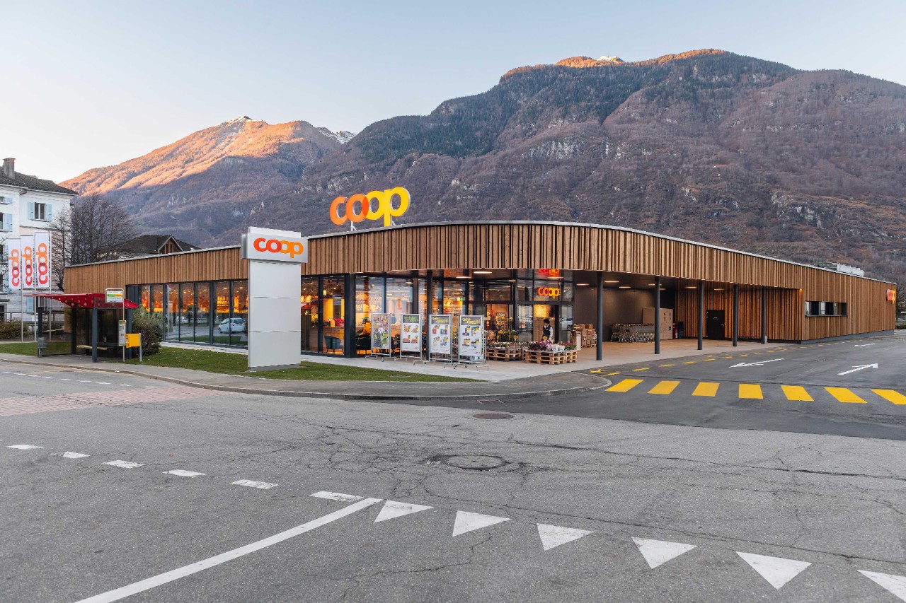 Coop Supermarkt Außenansicht