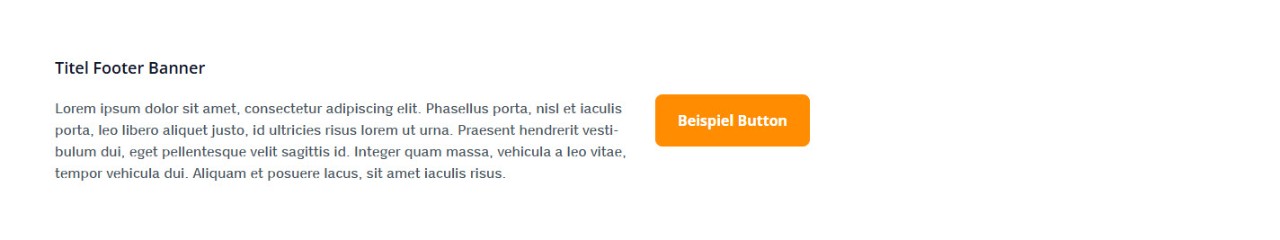 Beispielhafte Integration Footer Banner